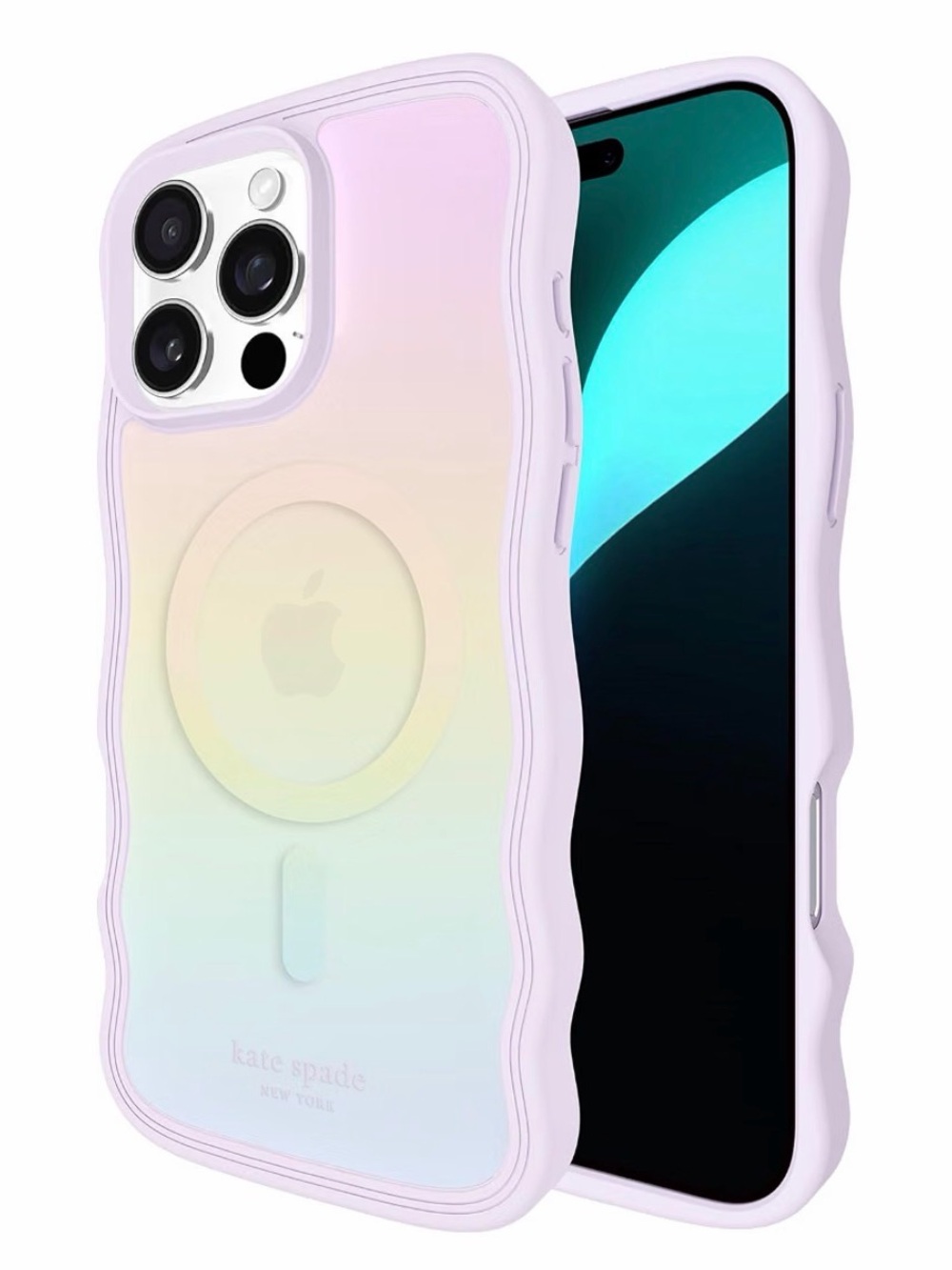 Kate Spade New York iPhone 16 Pro Max Wavy Opal Iridescent